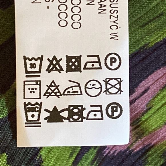 NWT. Zara Multicolored Printed Lace Inserts V-neck Midi Dress. Size S. - Picture 11 of 11